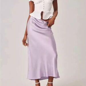 NWT Reformation Lavender Slip Skirt
